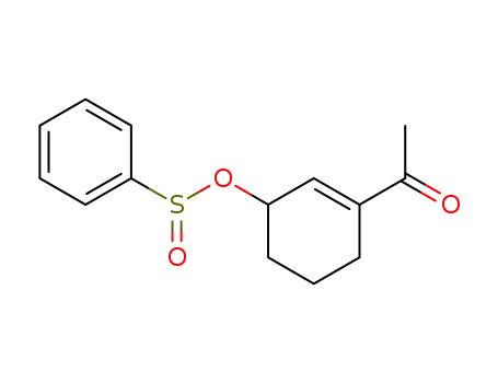 Benzenesulfinic acid 3-acetyl-cyclohex-2-enyl ester