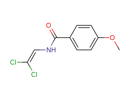 Molecular Structure of 54888-29-8 (Benzamide, N-(2,2-dichloroethenyl)-4-methoxy-)