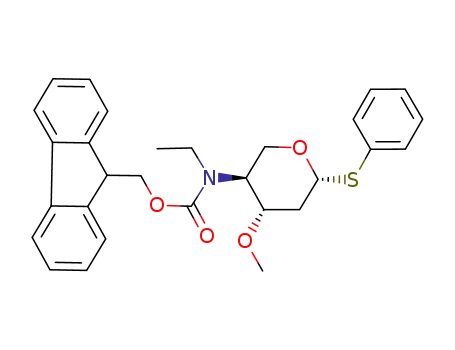 phenyl 2,4-dideoxy-4-<ethyl(9H-fluoren-9-ylmethoxycarbonyl)amino>-3-O-methyl-1-thio-β-L-threo-pentopyranoside