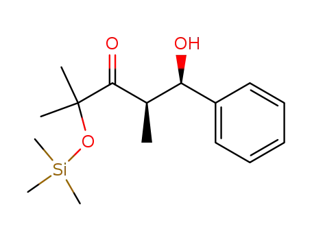 erythro-2-<(trimethylsilyl)oxy>-5-hydroxy-2,4-dimethyl-5-phenylpentan-3-one