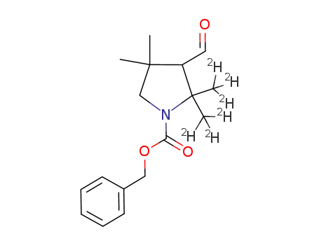N-(Benzyloxycarbonyl)-3-formyl-2,2-di(<2H3>methyl)-4,4-dimethylpyrrolidine