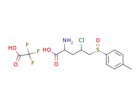 2-amino-4-chloro-5-(p-tolylsulfinyl)pentanoic acid trifluoroacetyl salt