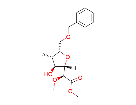 (S)-((2S,3S,4S,5R)-5-Benzyloxymethyl-3-hydroxy-4-methyl-tetrahydro-furan-2-yl)-methoxy-acetic acid methyl ester