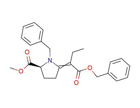 (S)-1-Benzyl-5-[1-benzyloxycarbonyl-prop-(Z)-ylidene]-pyrrolidine-2-carboxylic acid methyl ester
