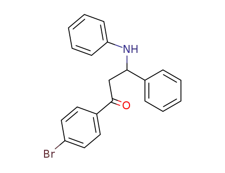 Molecular Structure of 854-16-0 (1-Propanone, 1-(4-bromophenyl)-3-phenyl-3-(phenylamino)-)