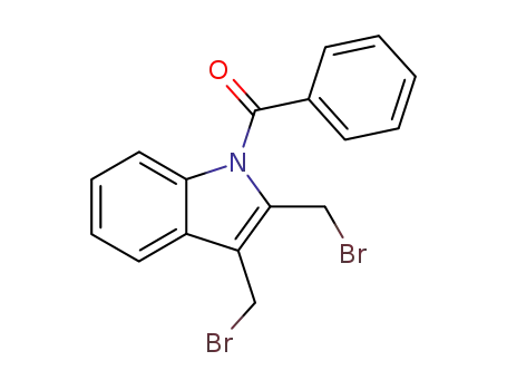 1H-Indole, 1-benzoyl-2,3-bis(bromomethyl)-