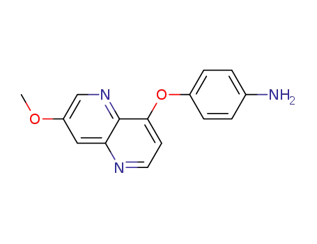 4-(7-methoxy-1,5-naphthyridin-4-yloxy)benzenamine