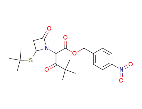 p-nitrobenzyl 2-(4-tert-butylthio-2-oxo-1-azetidinyl)-4,4-dimethyl-3-oxopentanoate