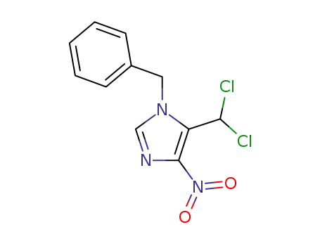 Molecular Structure of 122947-94-8 (1-BENZYL-5-DICHLOROMETHYL-4-NITROIMIDAZOLE)