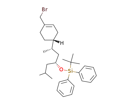 [(1R,3S)-3-((R)-4-Bromomethyl-cyclohex-3-enyl)-1-isobutyl-butoxy]-tert-butyl-diphenyl-silane