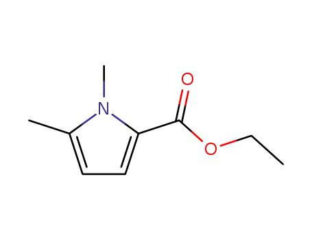 Molecular Structure of 37670-50-1 (1H-Pyrrole-2-carboxylic acid, 1,5-dimethyl-, ethyl ester)