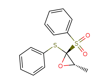 (E)-3-methyl-2-phenylsulphonyl-2-phenylthiooxirane