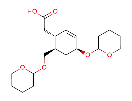 [(1R,4S,6R)-4-(Tetrahydro-pyran-2-yloxy)-6-(tetrahydro-pyran-2-yloxymethyl)-cyclohex-2-enyl]-acetic acid