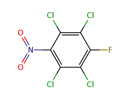 Molecular Structure of 386-60-7 (1,2,4,5-tetrachloro-3-fluoro-6-nitrobenzene)