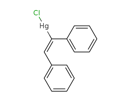 Molecular Structure of 16188-35-5 (Mercury, [(1E)-1,2-diphenylethenyl]chloro-)