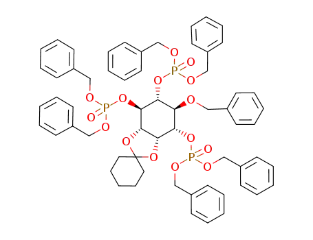 (D)-4-O-benzyl-2,3-O-cyclohexylidene-myo-inositol 1,4,5-(hexabenzyl)trisphosphate