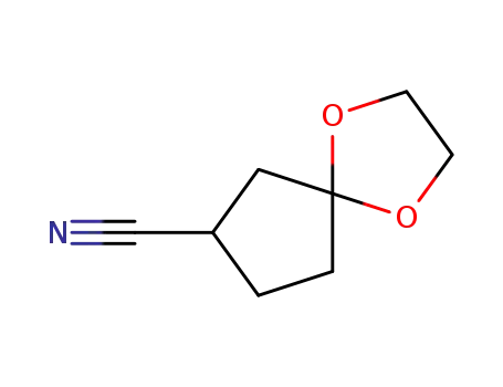 Molecular Structure of 159329-38-1 (1,4-Dioxaspiro[4.4]nonane-7-carbonitrile)