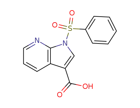 Molecular Structure of 245064-80-6 (1H-Pyrrolo[2,3-b]pyridine-3-carboxylic acid, 1-(phenylsulfonyl)-)
