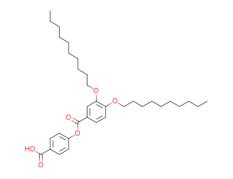 Molecular Structure of 180678-39-1 (Benzoic acid, 3,4-bis(decyloxy)-, 4-carboxyphenyl ester)