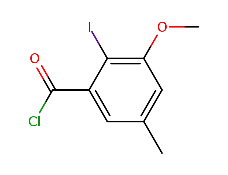 Benzoyl chloride, 2-iodo-3-methoxy-5-methyl-