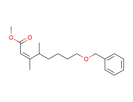 (2Z)-8-benzyloxy-3,4-dimethyl-2-octenoate