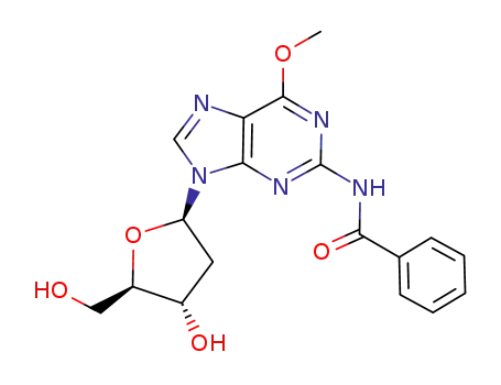 Molecular Structure of 80228-07-5 (N<sup>2</sup>-benzoyl-O<sup>6</sup>-methyldeoxyguanosine)