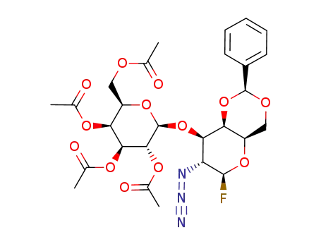 2,3,4,6-tetra-O-acetyl-β-D-galactopyranosyl-(1->3)-2-azide-4,6-O-benzylidene-2-deoxy-β-D-galactopyranosyl fluoride