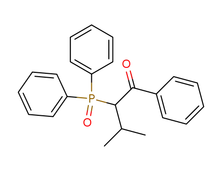 Molecular Structure of 89091-86-1 (1-Butanone, 2-(diphenylphosphinyl)-3-methyl-1-phenyl-)