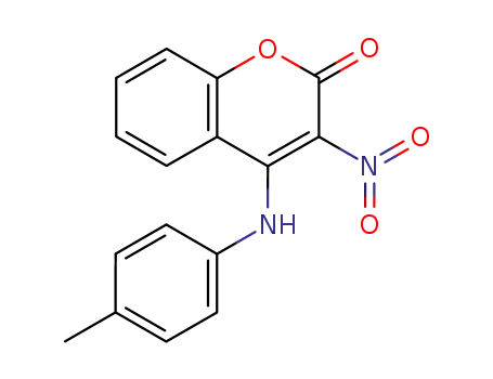 4-[(4-methylphenyl)amino]-3-nitro-2H-chromen-2-one