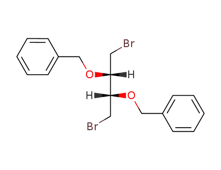 Molecular Structure of 113303-30-3 ((2R,3R)-(-)-1,4-dibromo-2,3-bis(phenylmethoxy)butane)
