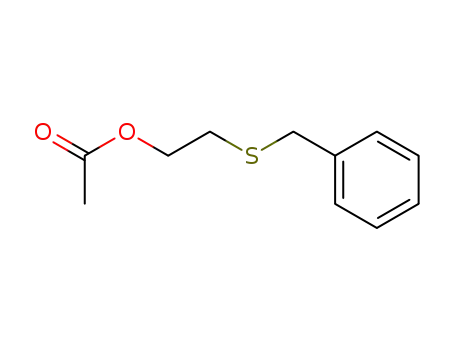 Molecular Structure of 88738-50-5 (Ethanol, 2-[(phenylmethyl)thio]-, acetate)