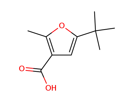 Molecular Structure of 38422-62-7 (5-TERT-BUTYL-2-METHYLFURAN-3-CARBOXYLIC ACID)