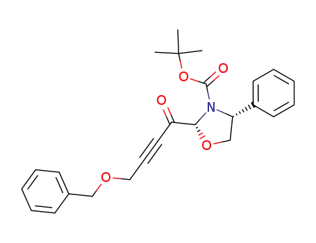 (2R,4R)-3-tert-butoxycarbonyl-2-(4-benzyloxy-but-2-ynoil)-4-phenyl-1,3-oxazolidine