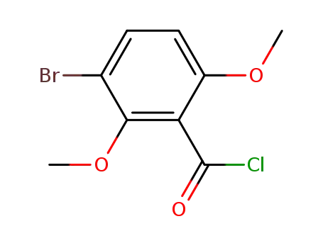 Molecular Structure of 84225-91-2 (Benzoyl chloride, 3-bromo-2,6-dimethoxy-)