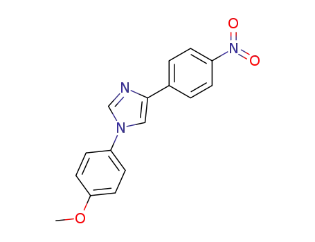 Molecular Structure of 97814-23-8 (1-(4-methoxyphenyl)-4-(4-nitrophenyl)-1H-imidazole)