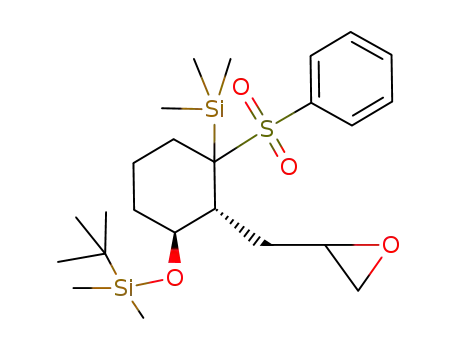 2-[(1R,6S)-2-Benzenesulfonyl-6-(tert-butyl-dimethyl-silanyloxy)-2-trimethylsilanyl-cyclohexylmethyl]-oxirane