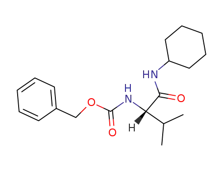 Molecular Structure of 17922-79-1 (N-Cyclohexyl L-Z-ValinaMide)