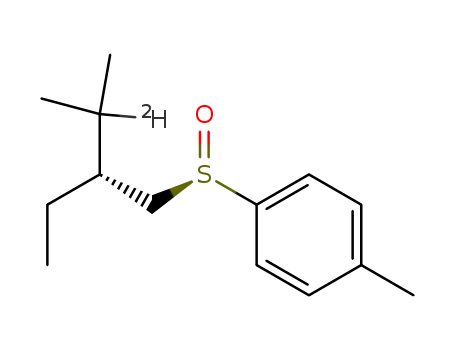 (R,R)-1-(p-tolylsulfinyl)-2-ethyl-3-deuterio-3-methylbutane