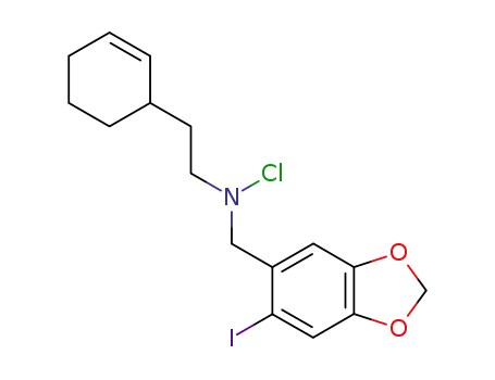 N-chloro-N-[2-(cyclohex-2-enyl)ethyl]-6-iodo-1,3-benzodioxole-5-methanamine