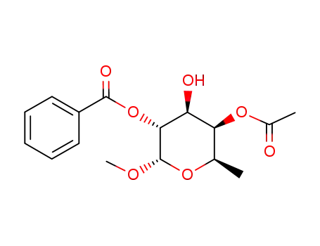 methyl 4-O-acetyl-2-O-benzoyl-6-deoxy-α-D-galactopyranoside
