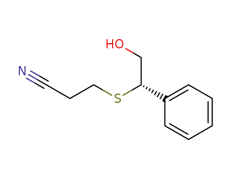 3-((S)-2-Hydroxy-1-phenyl-ethylsulfanyl)-propionitrile