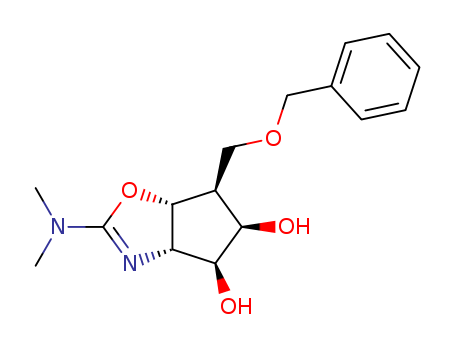 4H-Cyclopentoxazole-4,5-diol, 2-(dimethylamino)-3a,5,6,6a-tetrahydro-6-(phenylmethoxy)methyl-, (3aR,4R,5R,6R,6aS)-