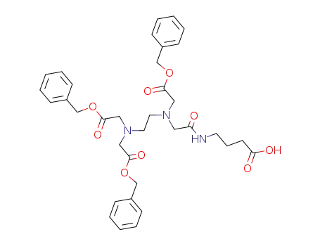 2-Oxa-5,8,11-triazapentadecan-15-oic acid,
3,10-dioxo-5,8-bis[2-oxo-2-(phenylmethoxy)ethyl]-1-phenyl-