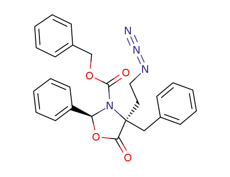 (2S,4R)-2-Phenyl-3-(carbobenzyloxy)-4-(2-azidoethyl)-4-benzyloxazolidinone