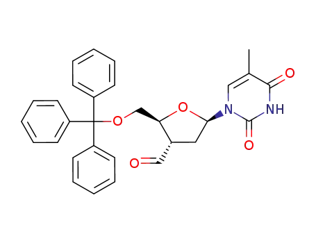 Thymidine, 3'-deoxy-3'-formyl-5'-O-(triphenylmethyl)-