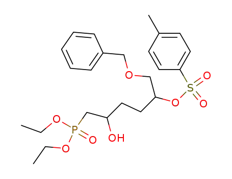 Diethyl 6-(benzyloxy)-2-hydroxy-5-(p-toluenesulfonyloxy)hexanephosphonate