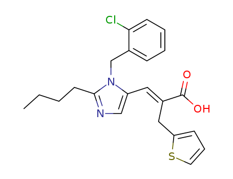 2-Thiophenepropanoic acid, a-[[2-butyl-1-[(2-chlorophenyl)methyl]-1H-imidazol-5-yl]methylene]-, (E)-