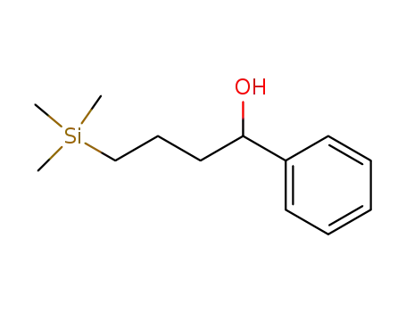 Molecular Structure of 80496-45-3 (1-Phenyl-4-trimethylsilyl-1-butanol)