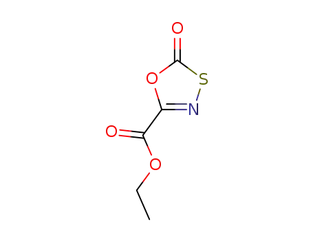 Molecular Structure of 61689-40-5 (1,3,4-OXATHIAZOLE-5-CARBOXYLIC ACID, 2-OXO-, ETHYL ESTER)