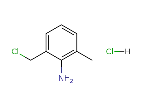 Molecular Structure of 88301-77-3 (Benzenamine, 2-(chloromethyl)-6-methyl-, hydrochloride)